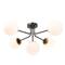 Hello Honey® 27.5" Sputnik Semi-Flush Mount Opal Glass Ceiling Light